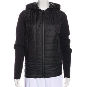 AETHER Black Hooded Padded Jacket - XS/0